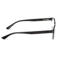 thumbnail image 3 of M+ Men's Ash +3.00 Rectangle Reading Glasses with Case, Black Matte, 3 of 6