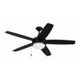 thumbnail image 6 of Craftmade  52" Phaze Energy Star 5 Blade Ceiling Fan Flat Black  - Pull Chain, 6 of 19