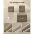 thumbnail image 2 of SONGMICS Taburete Zapatera Plegable con Almacenaje 30x30 cm, 2 of 6