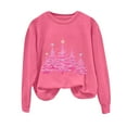 thumbnail image 6 of Towmus Christmas Sweatshirt for Women Cute Xmas Tree Casual Crewneck Sweatshirt Oversized Graphic Pullover Tops, 6 of 6