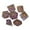 Violet, variante sur lionlar 7 Pcs dés Translucides multi-Faces dés Numériques Ensemble pour Divertissement Noir
