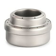 thumbnail image 2 of Portable Mini Titanium Alcohol Stove with Lid Cross Stove Stand Rack Outdoor Camping Hiking Backpacking Cooking Alcohol Stove, 2 of 7
