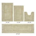 thumbnail image 2 of Better Trends Bathroom Rugs 4 Piece Set 100% Cotton Soft Bath Rug, Water Absorbent, Reversible, Machine Washable for Bathroom Decor Toilet Base Contour, Runner Rug Sand Lux Collection, 2 of 4