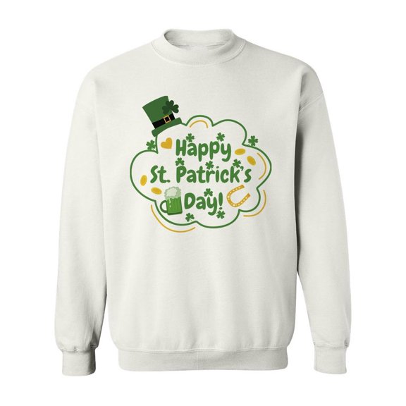 St. Patrick's Sweatshirt Men -Image by Shutterstock, Male 3X-Large