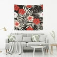 thumbnail image 5 of Coolnut Red Hibiscus Flowers Tapestry Aesthetic Tapestry Wall Hanging 60" x 40" Inches Home Decor Gifts, 5 of 6