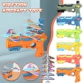 thumbnail image 5 of Airplane Launcher Toy with 6 Foam Glider Planes - Catapult Plane Launcher Outdoor Flying Toys Idea Birthday Gift Set Yard Game Activities Blue, 5 of 5