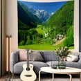 thumbnail image 5 of DaShan Mountain Tapestry Wall Hanging,Green Nature Landscape Wall Decor for Bedroom Living Room Dorm,60"Wx50"L, 5 of 6