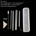 thumbnail image 4 of Borosilicate Glass Straw Set - Heat-Resistant Drink Accessories for Coffee Shops and Smoothies, 4 of 8