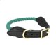 thumbnail image 1 of Collar con correa para perro Veeki - Algodón tejido y acabado en piel de vaca - Estilo elegante - Duradero y resistente para entrenar, caminar y correr (tamaño pequeño), 1 of 3