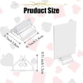 thumbnail image 2 of 80 Pcs Card Stands Translucent Plastic DIY Card Holders 0.7 Inch Table Number Stands Clear Paper Board Clips for Cards Photos Memos Pictures Display Game Party Favor transparent, 2 of 5