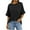 Black, variant on fatyb Women's Tshirts with Pocket Casual Crew Neck Solid Color Tee Short Sleeve Womens Summer Loose Tops