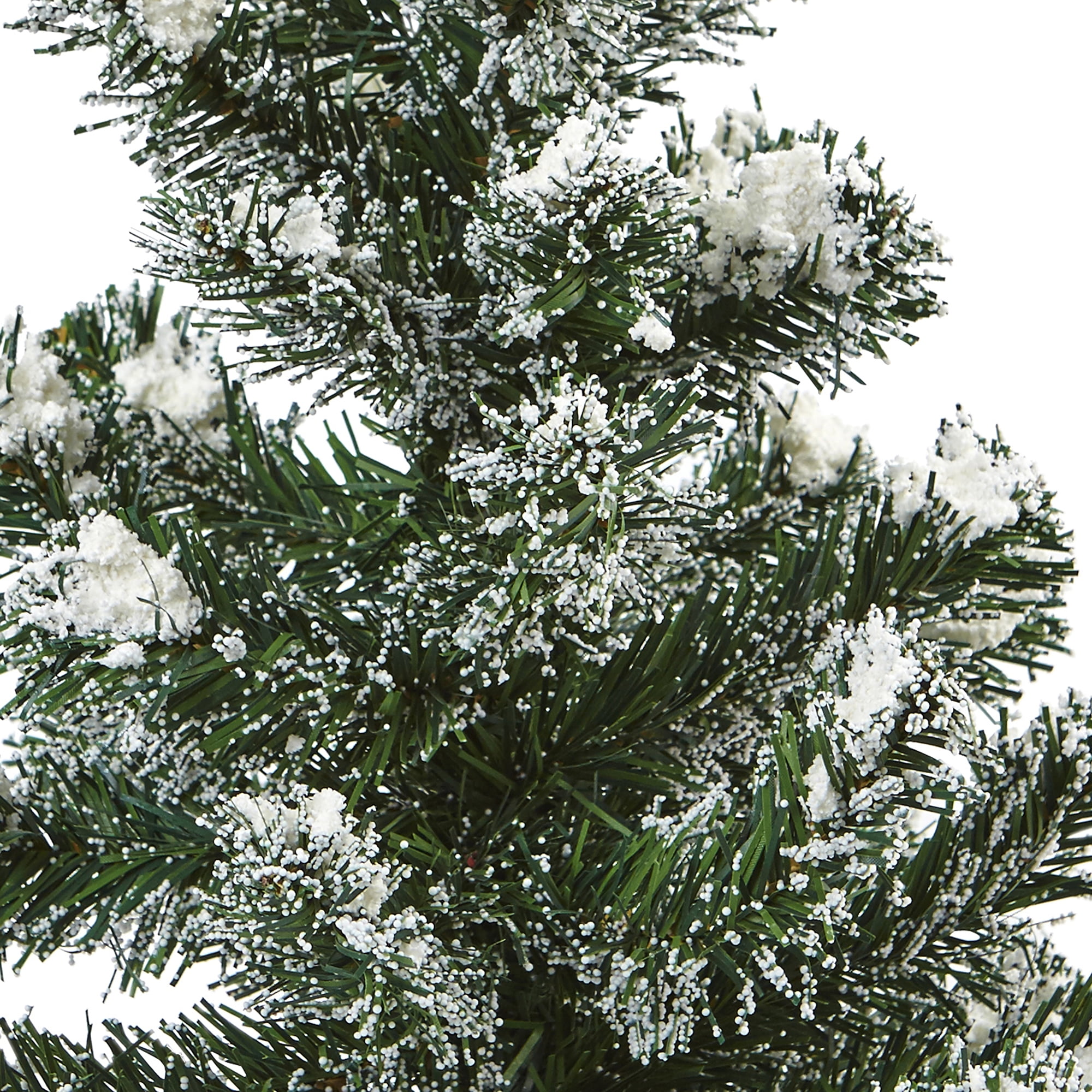 Snowy Potted Mini Pine Trees, Set of 2