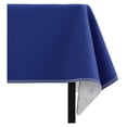 thumbnail image 2 of Dark Blue Vinyl Tablecloths - 54 In. x 70 In. - Pack Of 1 Rectangle Tablecloth - Black Flannel Backed Vinyl Tablecloths For Rectangle Tables - Plastic Table Cloths With Flannel Backing - Waterproof, 2 of 6