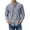 #01 Gray, variant on Aestivo Men's Mandarin Collar Button Down Solid Shirt, Modern Fit Long Sleeve Top, Casual Solid Shirt for Work Formal Leisure, Gray L