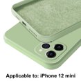 thumbnail image 4 of Funda de silicona suave de lujo a prueba de golpes para iPhone 12 Mini (verde), 4 of 5