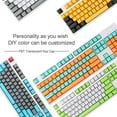 thumbnail image 4 of 104Pcs Rétro-Éclairage PBT Keycaps Ensemble Clavier Mécanique Key Caps Remplacement pour PC Console de Jeu Vert, 4 of 7