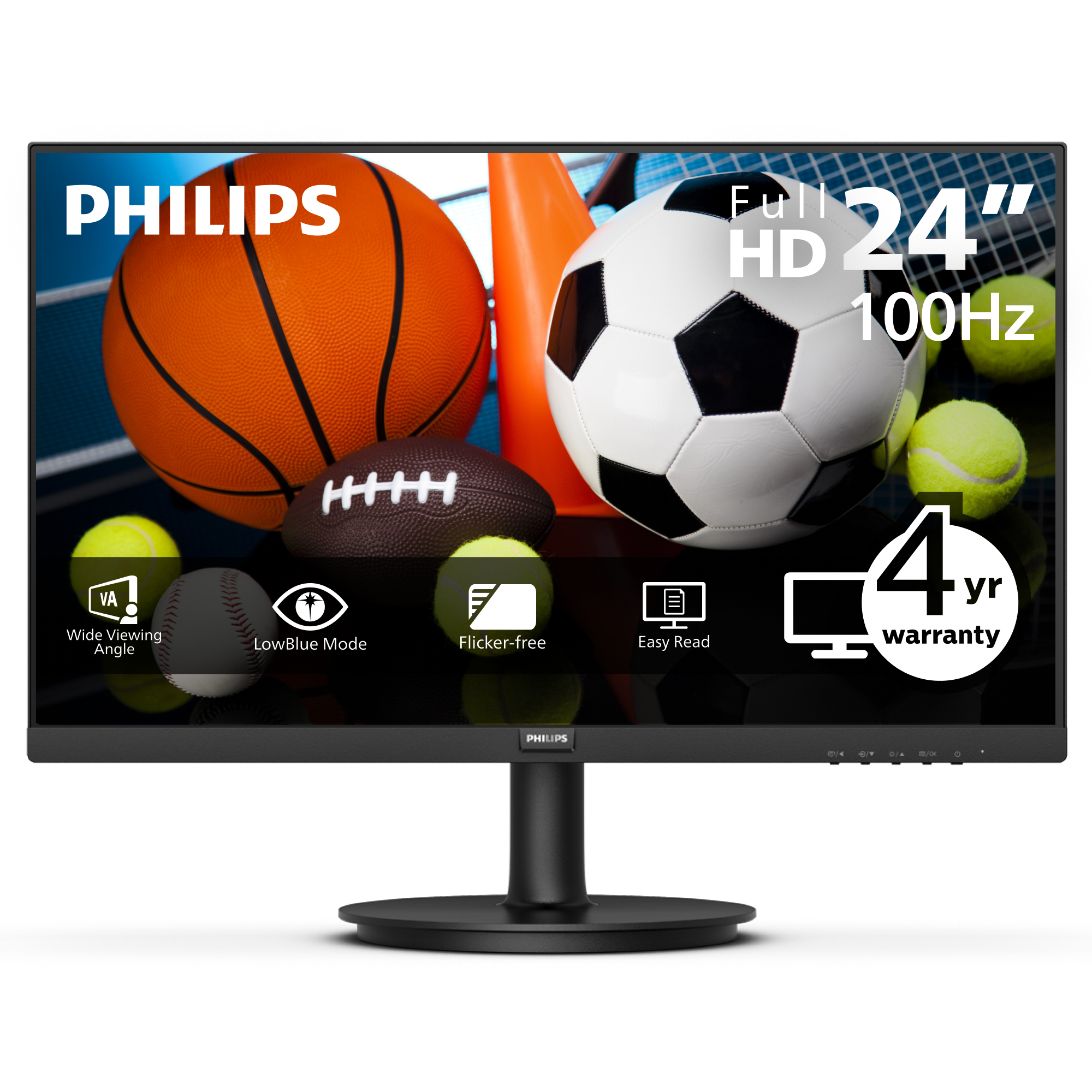 Philips 241V8LBS 24-Inch Full HD Monitor with Eye Care photo 1