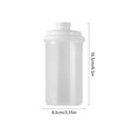 thumbnail image 3 of 401-500ml Plastic Cold Brew Mug, White, 6.49x3.34in, Transparent with Scale, Leakproof Microwaveable for Summer Coffee Tea, 3 of 7