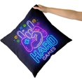 thumbnail image 3 of Gaming Pillow Covers 18x18 Inch Set of 2 Soft Cotton Gamer Controller Pillowcase Farmhouse Home Purple Game Decor Throw Pillows Cover Gifts for Teen Boys for Car Cabin Bed Couch Sofa Living Room, 3 of 6