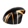 thumbnail image 4 of 2x Union Jack UK Flag Mirror Covers for MINI Cooper R55 R56 R57 Black/Gold, 4 of 11