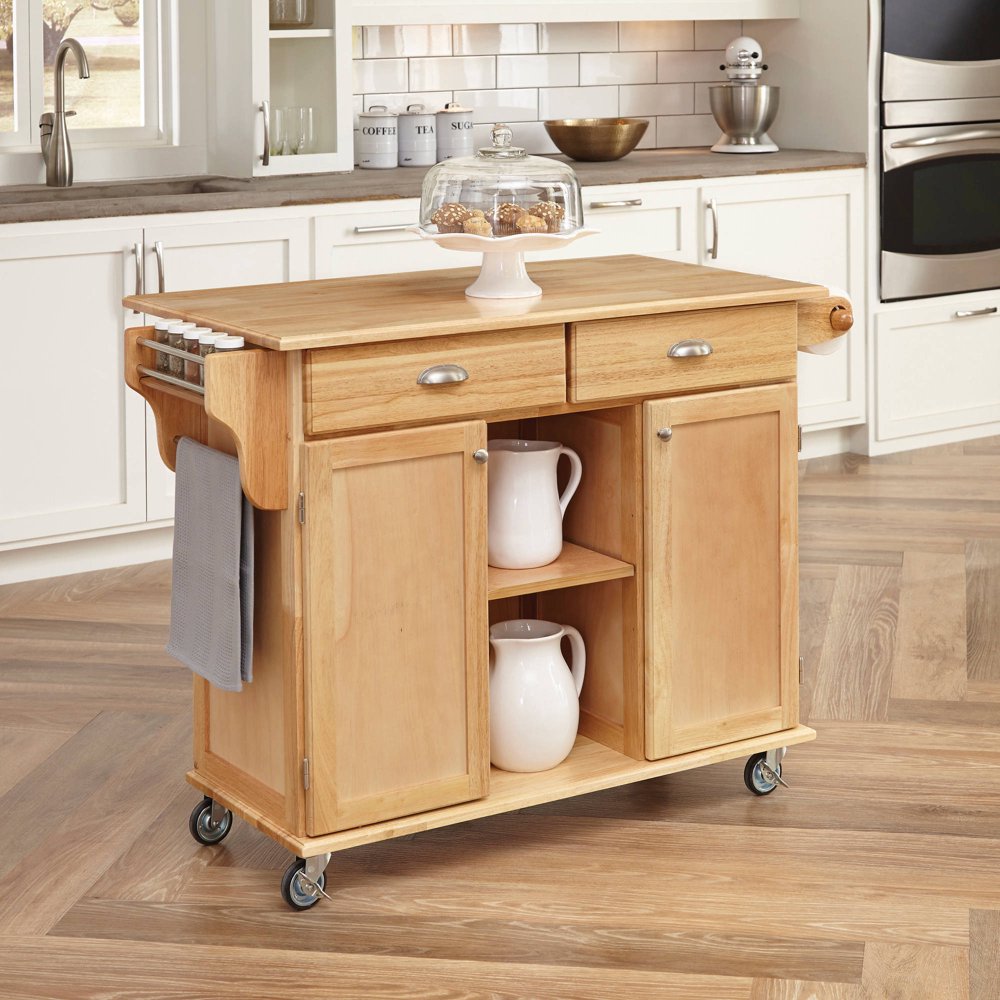 Home Styles Natural Napa Kitchen Cart