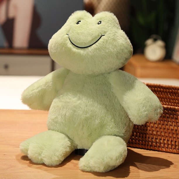Kawaii 26cmDressing Frog Plush Toy Cute Stuffed Animal Fluffy Frog Figure Doll Soft Pillow For Children Boys Girls Birthday Gift zhangyuxiang LED