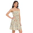 thumbnail image 2 of Dailycode Summer Dresses for Women Strapless Casual Beach Cover Ups People on Beach Tube Top Sundress, 2 of 8