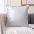 thumbnail image 4 of Pillow Case with Insert - Summer Soft Cushion for Living Room, Bedroom & Outdoor, Durable Home Decor Pillow, Perfect 2026, Valentine's Day & Easter Sofa & Bed Festive Accent, 17.7*17.7in, Gray, 4 of 6