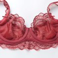 thumbnail image 4 of Aayomet Bralettes pour Femmes Soutien-Gorge Transparent à Armatures Non Rembourré pour Femmes (Rouge, 70C), 4 of 5