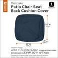 thumbnail image 5 of Classic Accessories Montlake FadeSafe Water-Resistant Patio Lounge Back Cushion Cover, 23 x 20 x 4 inch, Heather Grey, 5 of 15