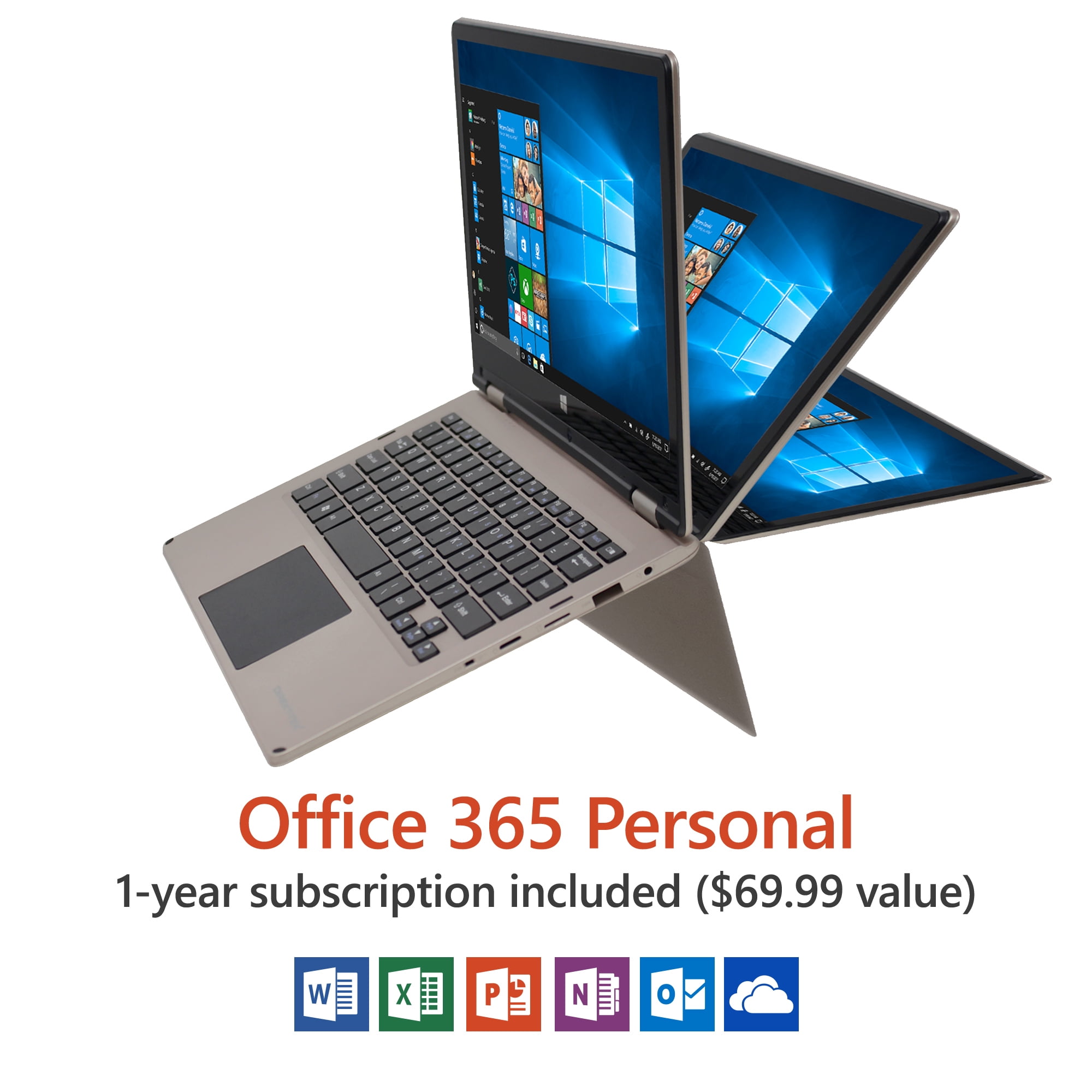 11.6" Convertible Touchscreen Laptop, Windows 10 Home ...