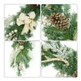 thumbnail image 7 of 6Ft Prelit Christmas Garland with Pine Cones, Bowknot and Berries. Multi-Color LED Lights, Battery Operated Xmas Garland Wreath Decorations for Mantle Stairs Indoor Outdoor, 7 of 7