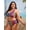 Colorful, variant on Women's Bathing Suit Bikini Set Large Size Leopard Print Zipper Push Up Pad Two Piece Swimsuit Beach High Waist Swimwear Tankini