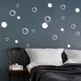 thumbnail image 2 of 90 Pegatinas Grandes De Burbujas De Jabón Para Pared, Pegatinas De Baño, Arte De Pared, Pegatinas De Vinilo Para Baño, Dormitorio, Guardería, Decoración A35 (Blanco), 2 of 3