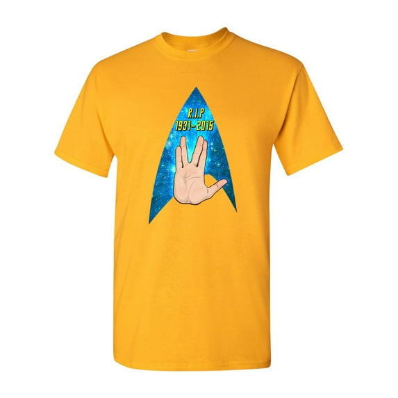 Rest In Peace Nimoy Salute DT Adult T-Shirt Tee