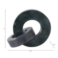 thumbnail image 4 of Home Decor and Bathroom Decor Marble Double Ring - Modern Shelf Sculpture and Office Accents for Room Styling - Coffee Table Ornaments and Living Room Decor Statues Design - 6", Green & Black, 4 of 11