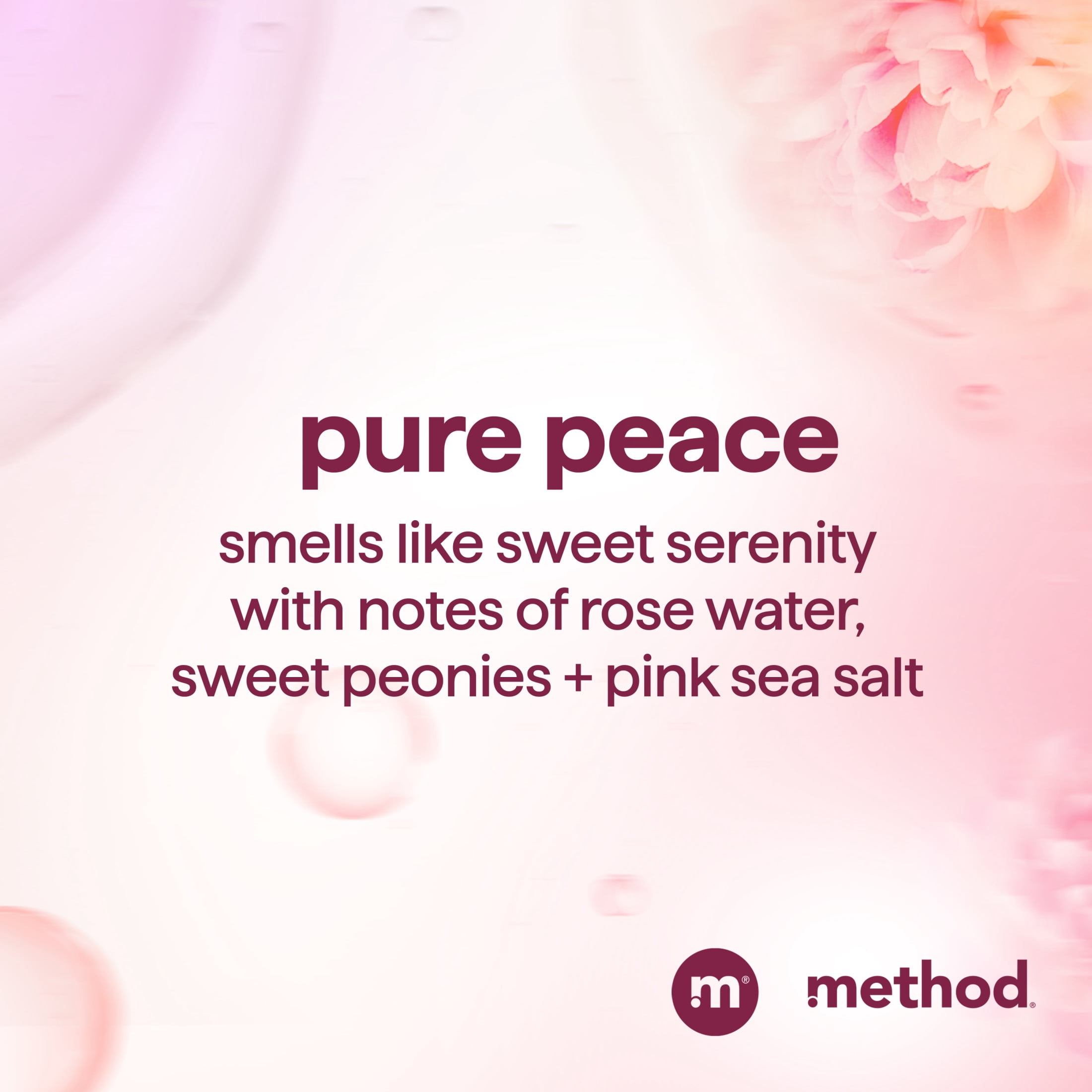 (3 pack) Method Pure Peace Volumizing Shampoo, for Thicker, Fuller and Visibly Hydrated Hair, Sulfate Free and Safe for Color-Treated Hair, 14 Fl Oz