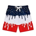 thumbnail image 2 of LPKRT Boys Athletic Shorts Short Length Beach Trousers With Ice Print Elastic Waist Comfort Bottoms Everyday Summer Kids Beach Slacks Short Pants Pants For Kids,13-14 Years, 2 of 4