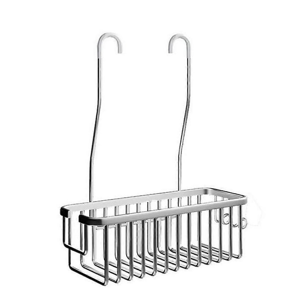 Estantería de baño de aluminio sin taladrar, estante de ducha con soporte para champú, cesta organizadora de almacenamiento para baño.