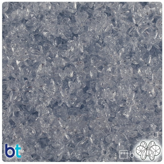 BeadTin Ice Blue Transparent 10mm SunBurst Craft Beads (450pcs)