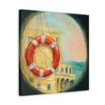 thumbnail image 2 of Life Buoy on Shore - Canvas, 2 of 10