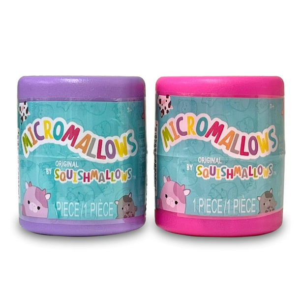 Mini Push Squishmallows Micromallows Sea Cow Squad, paquete de 2