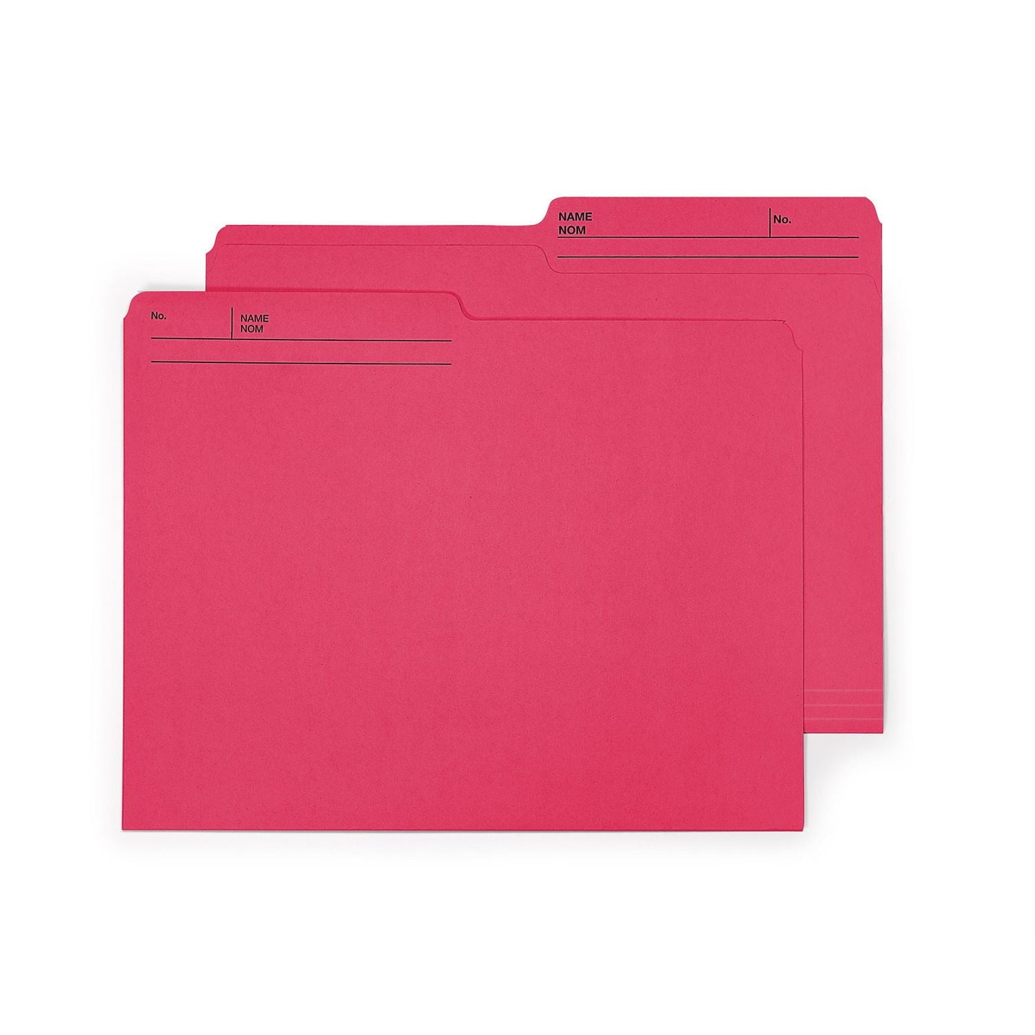 Continental Letter size File Folders. Red colour, 12 count