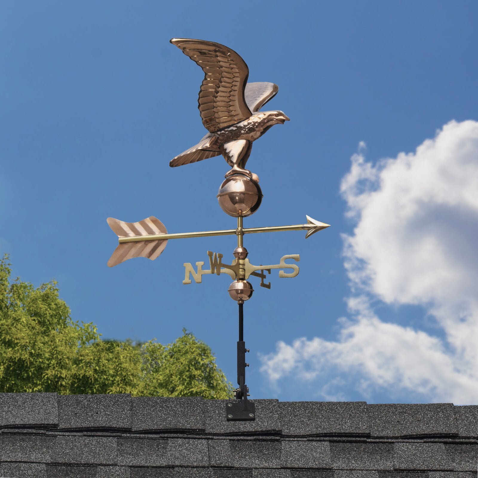 Danise Cottage Eagle Weathervane, Mounting Bracket Yes, 6 lb.