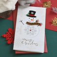 thumbnail image 4 of Tarjeta de Navidad de 2 piezas, tarjeta de mensaje de regalo de Navidad, tarjeta de Feliz Navidad de brillo a mano, 4 of 4