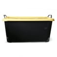 thumbnail image 3 of Life Story 55 Qt Stackable Storage Bin, Heavy Duty Lidded Container, Black/Yellow, 6 Pack, 3 of 10
