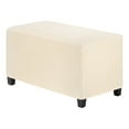 thumbnail image 1 of Funda de otomán rectangular estirable de 14" x 33" x 15" de Uxcell, fundas para otomán, protector de reposapiés para sala de estar/interior [Beige], 1 of 7