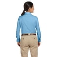 thumbnail image 2 of The Harriton Ladies Long Sleeve Oxford Shirt with Stain-Release - LIGHT BLUE - 4XL, 2 of 2