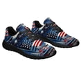 thumbnail image 6 of We Wish You Ameri ChriStas Santa American flag Shoes Sneakers for Women Men Black Size 8, 6 of 7