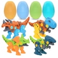 thumbnail image 6 of Amerteer Dinosaur Toys STEM for 3 Year Olds - Take Apart Building Play Set, Fun Construction Engineering Play Kit with Egg Decorator Screwdriver Tool, Best Toy Gift for Boys & Girls Ages 3+ Year Old, 6 of 8